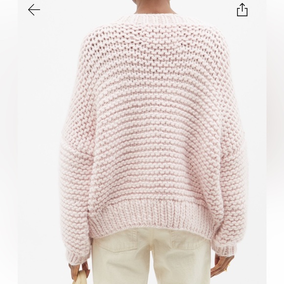 NWT Mr Mittens Oversized Wool Sweater - Marshmallow Pink 🎀 - Picture 2 of 7